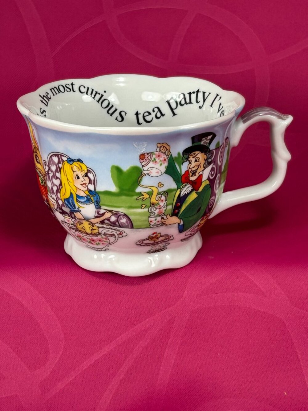 Alice in Wonderland 150th Anniversary Edition colorful tea cup